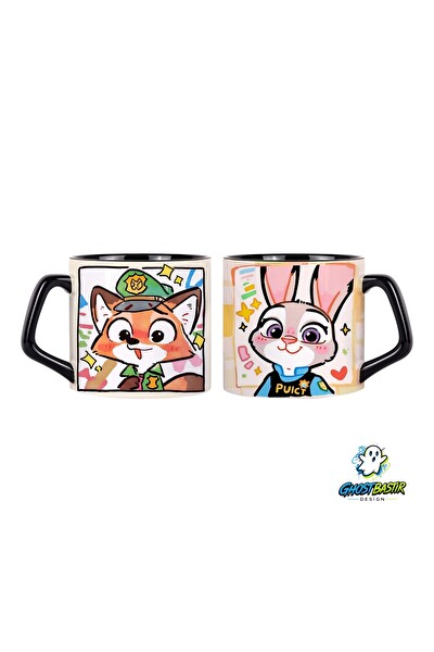Ghostbastır Design Zootropolis Judy ve Nick Kupa Bardak - 1 Adet 0907