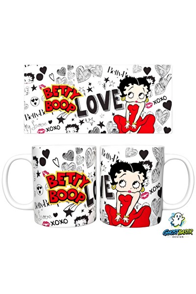 Ghostbastır Design Betty Boop Kupa Bardak - 1 Adet K0466