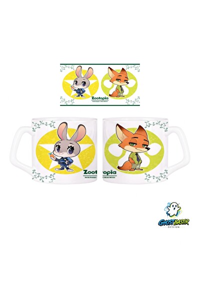 Ghostbastır Design Zootropolis Judy ve Nick Kupa Bardak - 1 Adet 0901