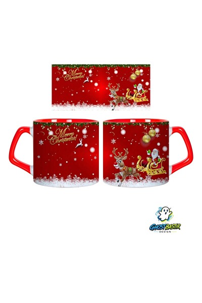 Ghostbastır Design Merry christmast | Yılbaşı Kupa Bardak - 1 Adet 1026