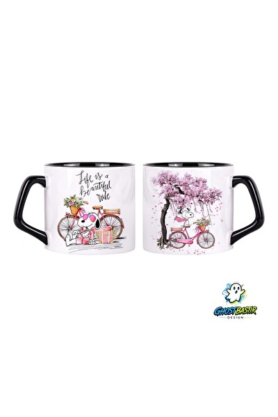 Ghostbastır Design Snoopy Kupa Bardak - 1 Adet 0838