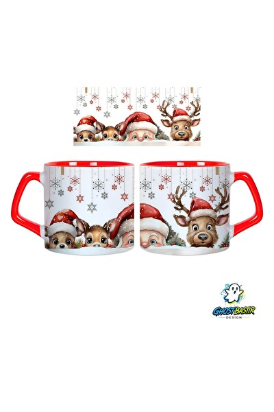 Ghostbastır Design Noel Baba | Yılbaşı Kupa Bardak - 1 Adet 1045