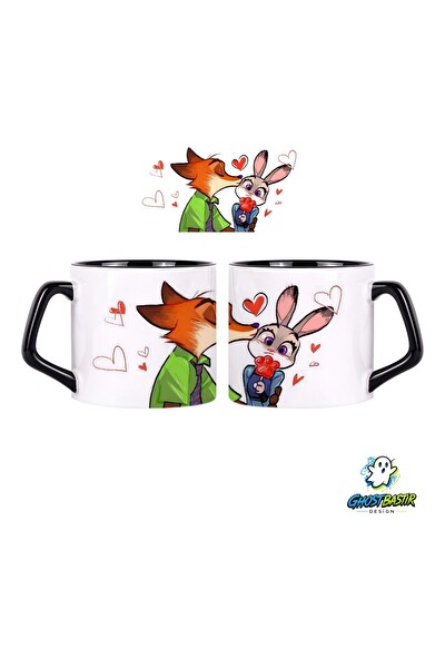 Ghostbastır Design Zootropolis Judy ve Nick Kupa Bardak - 1 Adet 0906