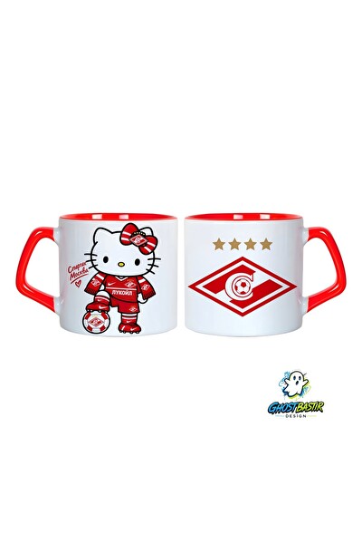 Ghostbastır Design Spartak Moscow Hello Kitty Kupa Bardak - 1 Adet 1079
