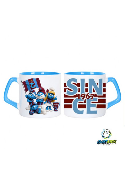 Ghostbastır Design Trabzonspor Şirinler Kupa Bardak - 1 Adet 0972