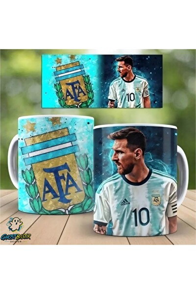 Ghostbastır Design Messi Kupa Bardak - 1 Adet K0454