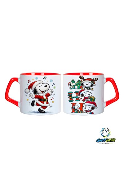 Ghostbastır Design Snoopy Noel | Yılbaşı Kupa Bardak - 1 Adet 1072