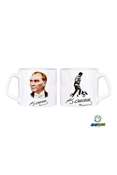 Ghostbastır Design Atatürk Kupa Bardak - 1 Adet 0622