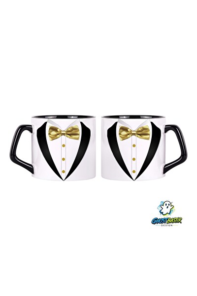 Ghostbastır Design Smokinli Kupa Bardak - 1 Adet 0834