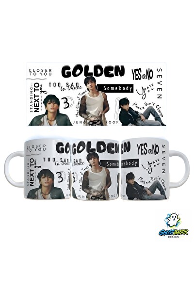 Ghostbastır Design Golden Kupa Bardak - 1 Adet K0243