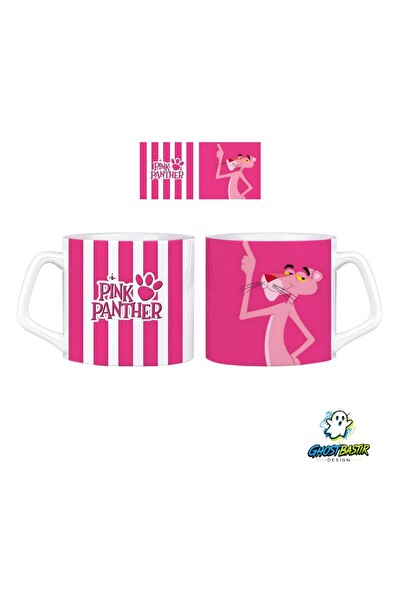 Ghostbastır Design Pembe Panter Kupa Bardak - 1 Adet 0804