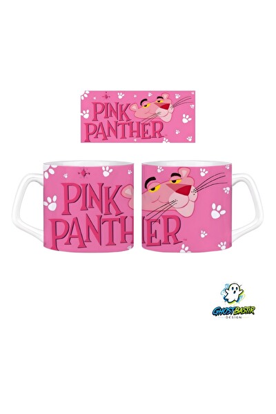 Ghostbastır Design Pembe Panter Kupa Bardak - 1 Adet 0801
