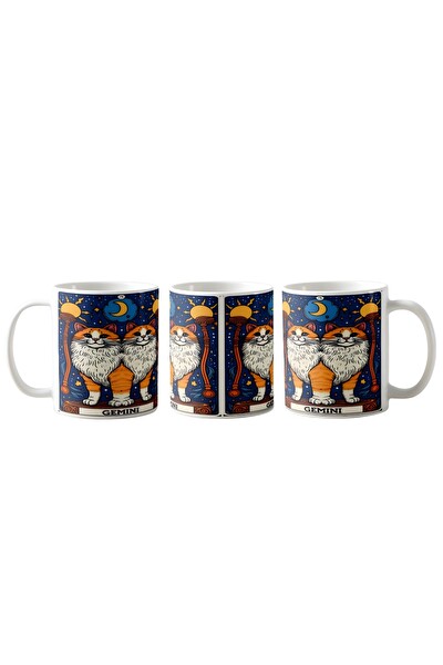 Ghostbastır Design İkizler Burcu Kupa Bardak - 1 Adet K058