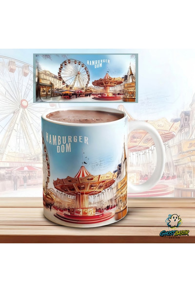 Ghostbastır Design Hamburger Dom Kupa Bardak - 1 Adet K0247