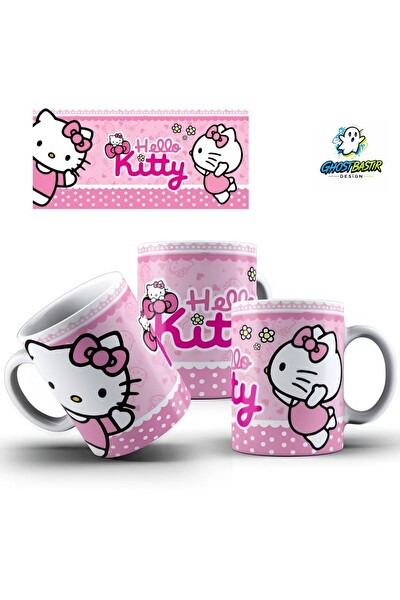 Ghostbastır Design Hello Kitty Kupa Bardak - 1 Adet K0257