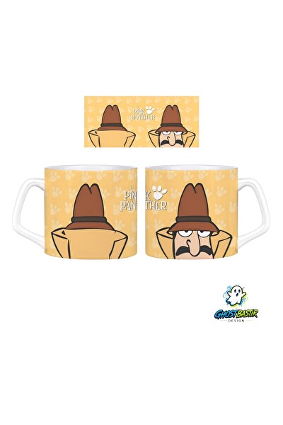 Ghostbastır Design Pembe Panter Kupa Bardak - 1 Adet 0805