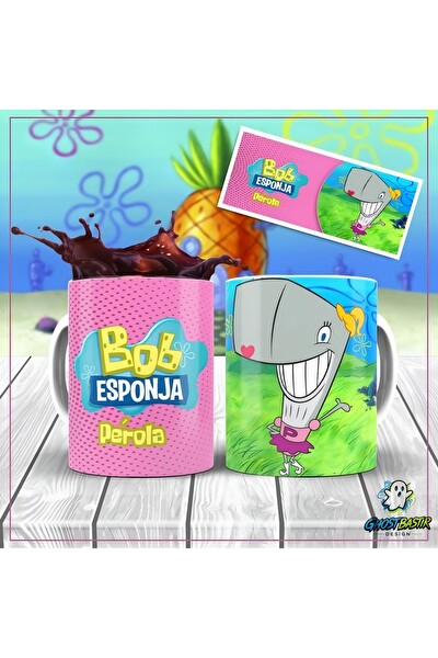 Ghostbastır Design Sünger Bob Kupa Bardak - 1 Adet K0421
