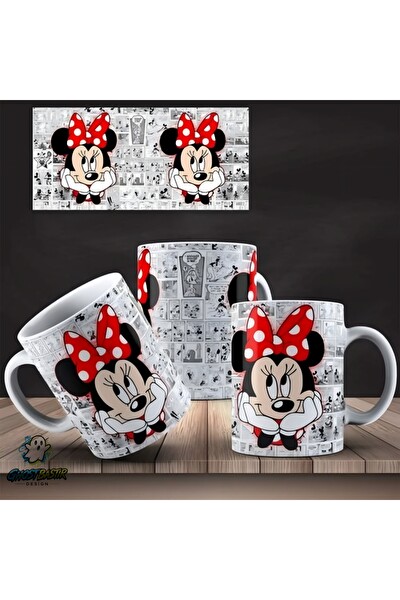 Ghostbastır Design Minnie Mouse Kupa Bardak - 1 Adet K0323