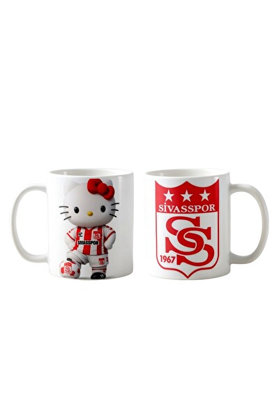 Ghostbastır Design Sivasspor Hello Kitty Kupa Bardak - 1 Adet K0115