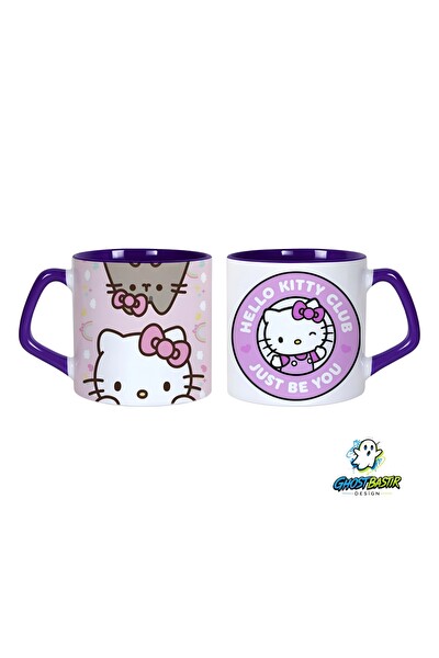 Ghostbastır Design Pusheen ve Hello Kitty Kupa Bardak - 1 Adet 0816