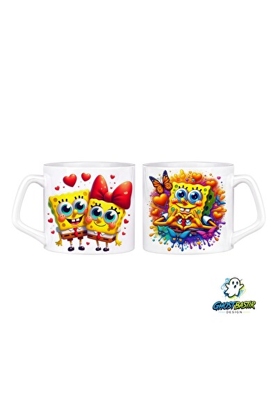 Ghostbastır Design Sünger Bob Kupa Bardak - 1 Adet 0847