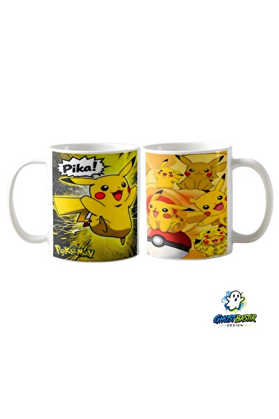 Ghostbastır Design Pikachu Kupa Bardak - 1 Adet K0358