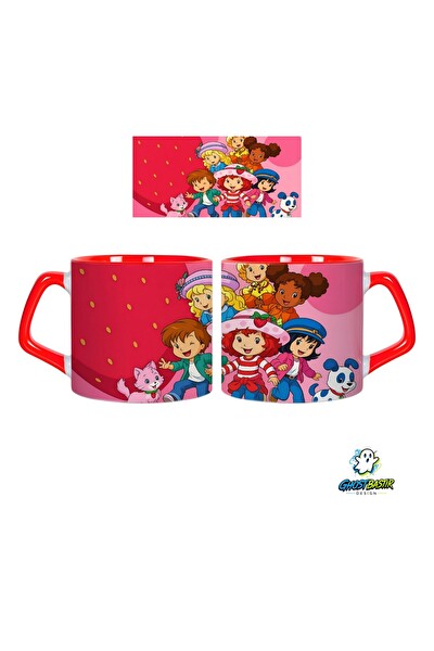 Ghostbastır Design Çilek Kız Kupa Bardak - 1 Adet 0753