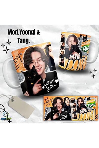 Ghostbastır Design Mod. Yoongi ve Tang Kupa Bardak - 1 Adet K0326
