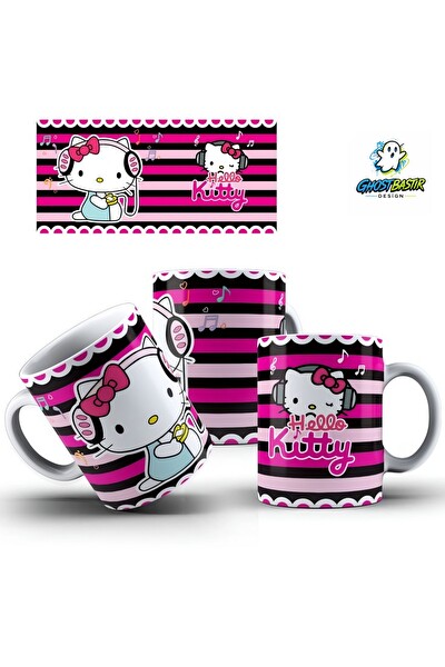 Ghostbastır Design Hello Kitty Kupa Bardak - 1 Adet K0258
