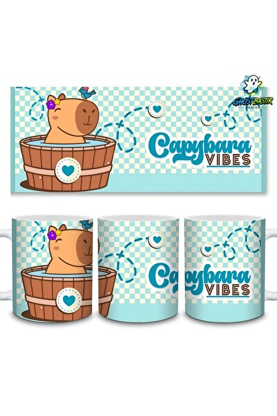 Ghostbastır Design Capybara Kupa Bardak - 1 Adet K0183