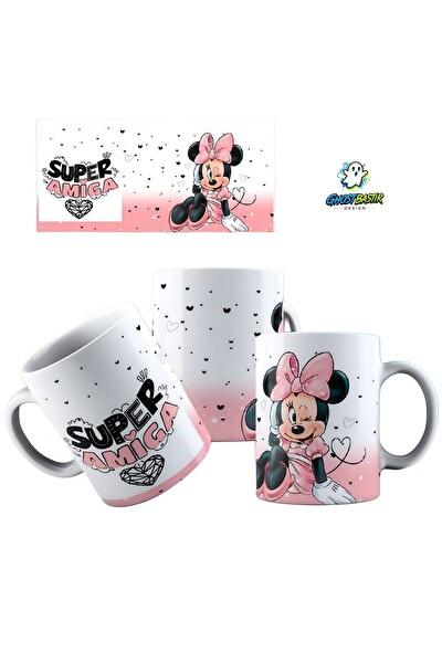 Ghostbastır Design Minnie Mouse Kupa Bardak - 1 Adet K0322