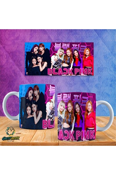 Ghostbastır Design Black Pink Kupa Bardak - 1 Adet K0166