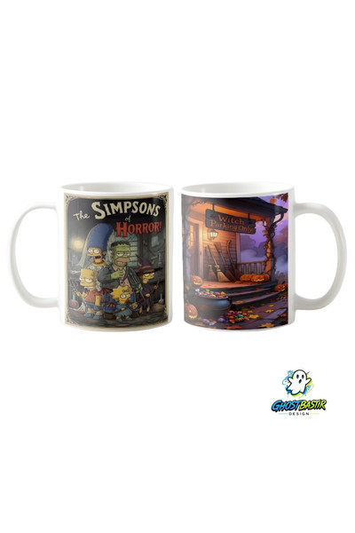 Ghostbastır Design Simpsons Horror Kupa Bardak - 1 Adet K0409