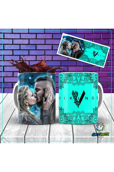 Ghostbastır Design Vikingler Kupa Bardak - 1 Adet K0446