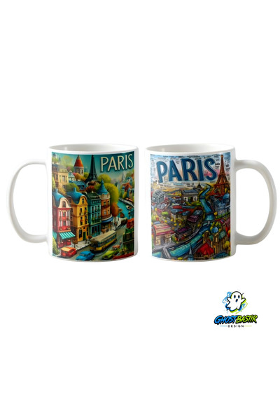 Ghostbastır Design Paris Kupa Bardak - 1 Adet K0353