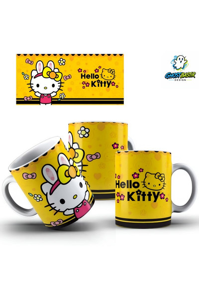 Ghostbastır Design Hello Kitty Kupa Bardak - 1 Adet K0255