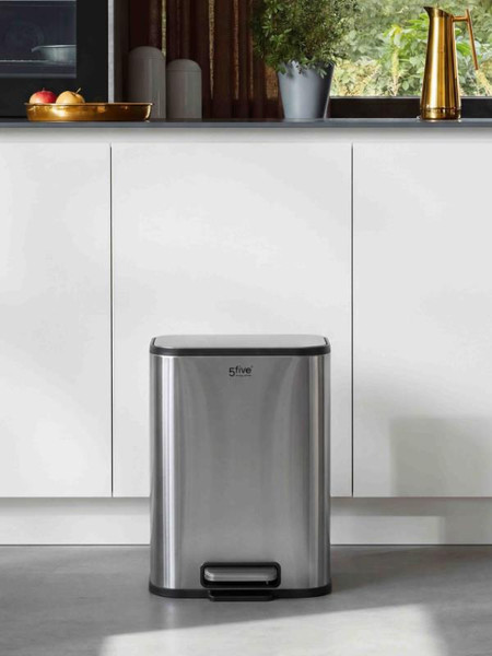 5five Titan Metal Pedallı 5 L Çelik Çöp Kovası