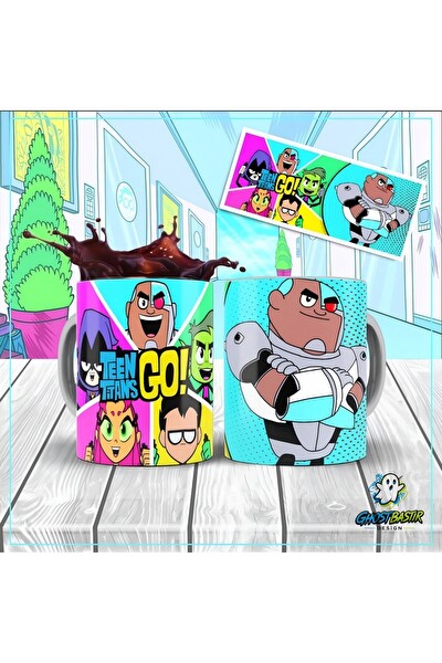 Ghostbastır Design Teen Titans Go Kupa Bardak - 1 Adet K0431