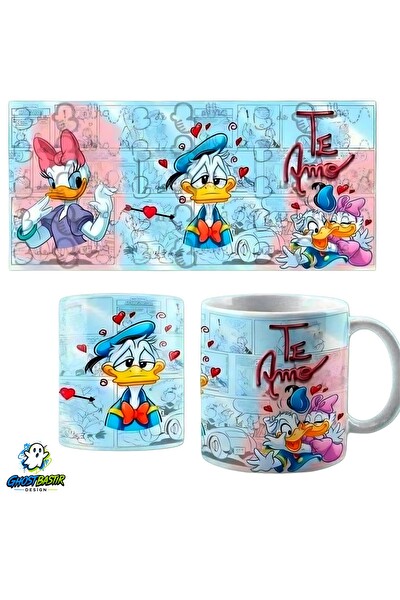 Ghostbastır Design Donald ve Daisy Duck Kupa Bardak - 1 Adet K0210