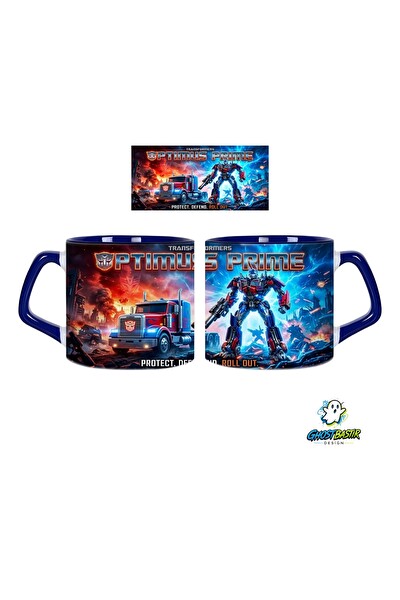 Ghostbastır Design Transformers Optimus Prime Kupa Bardak - 1 Adet 0737