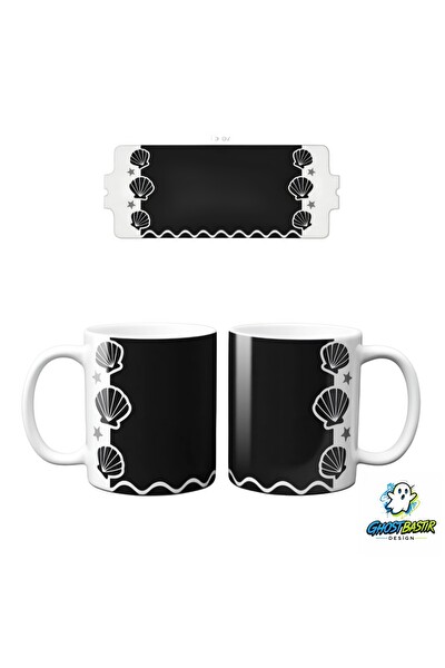 Ghostbastır Design Deniz Kabuklu Kupa Bardak - 1 Adet K0194
