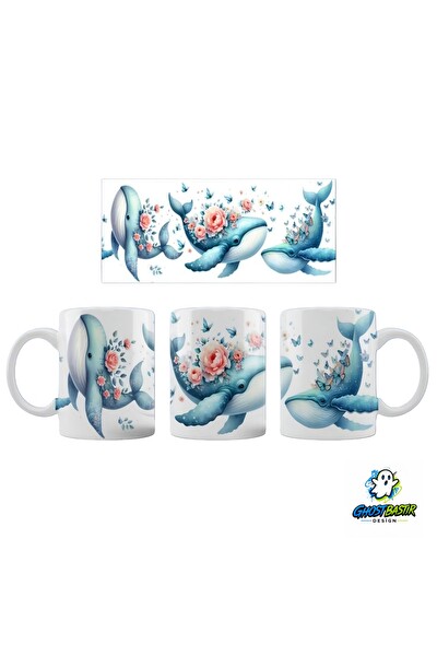 Ghostbastır Design Yunus Balığı Kupa Bardak - 1 Adet K0451