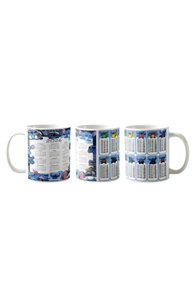 Ghostbastır Design Stitch Takvim Kupa Bardak - 1 Adet K0124
