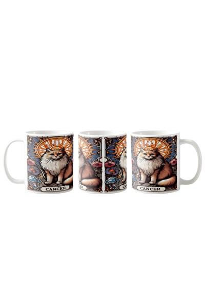 Ghostbastır Design Yengeç Burcu Kupa Bardak - 1 Adet K0139