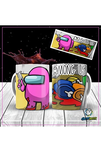 Ghostbastır Design Among Us Kupa Bardak - 1 Adet K0146