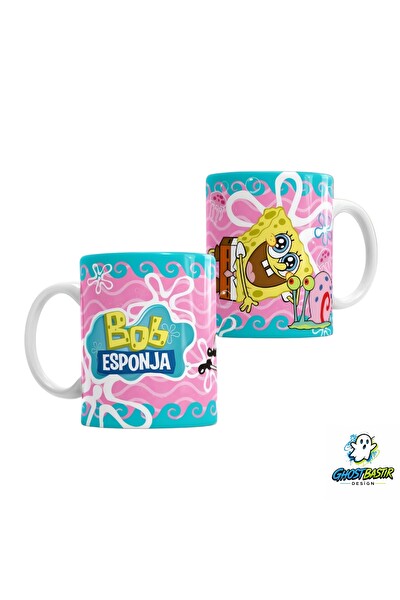 Ghostbastır Design Sünger Bob Kupa Bardak - 1 Adet K0424