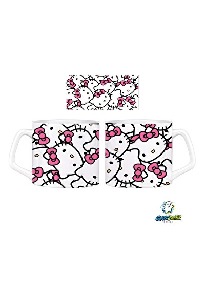 Ghostbastır Design Hello Kitty Kupa Bardak - 1 Adet 0663