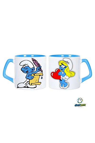 Ghostbastır Design Şirinler Kupa Bardak - 1 Adet 0727