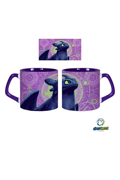 Ghostbastır Design Ejderha Gece Öfkesi Kupa Bardak - 1 Adet 0641