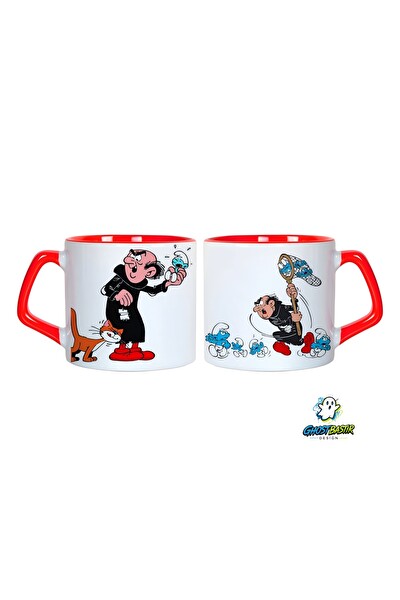 Ghostbastır Design Şirinler Kupa Bardak - 1 Adet 0732